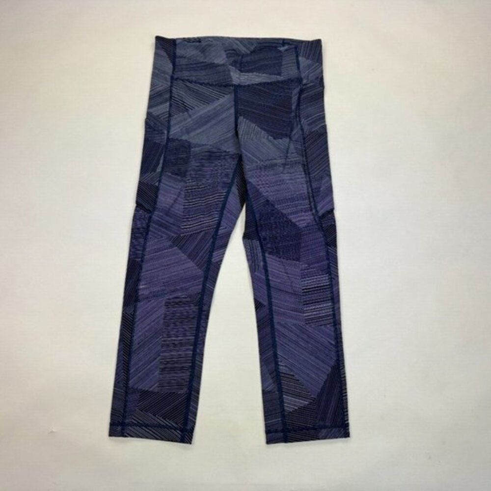 Lululemon Speed Up Crop 21" Leggings Women 6 EUC Pocket Stretch Run Gym Yoga